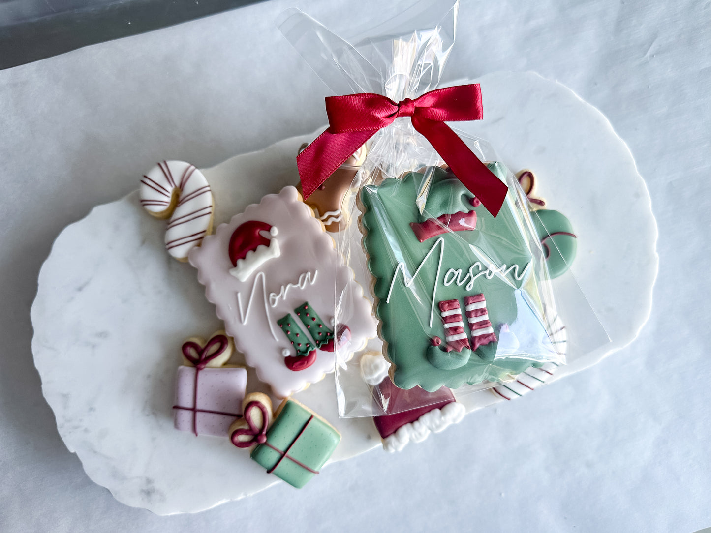 Personalized elf cookie