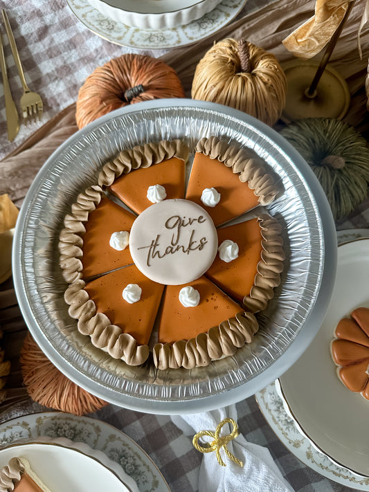 Pumpkin pie cookie- 6 slices