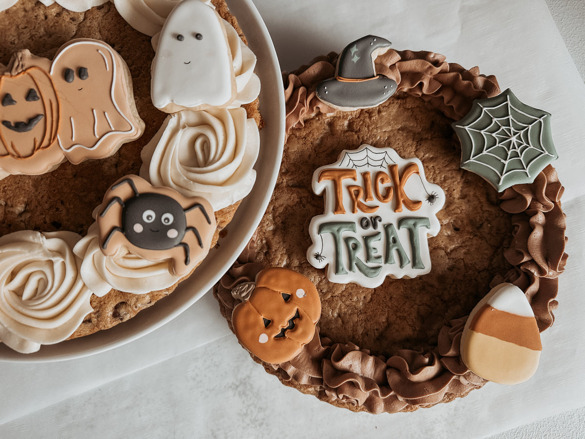 “ Trick or treat” cookie cake￼