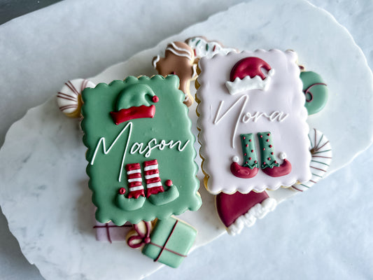 Personalized elf cookie
